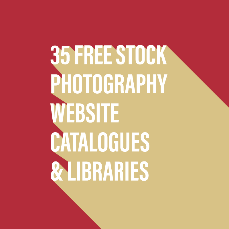35 free stock photography website catalogues & libraries